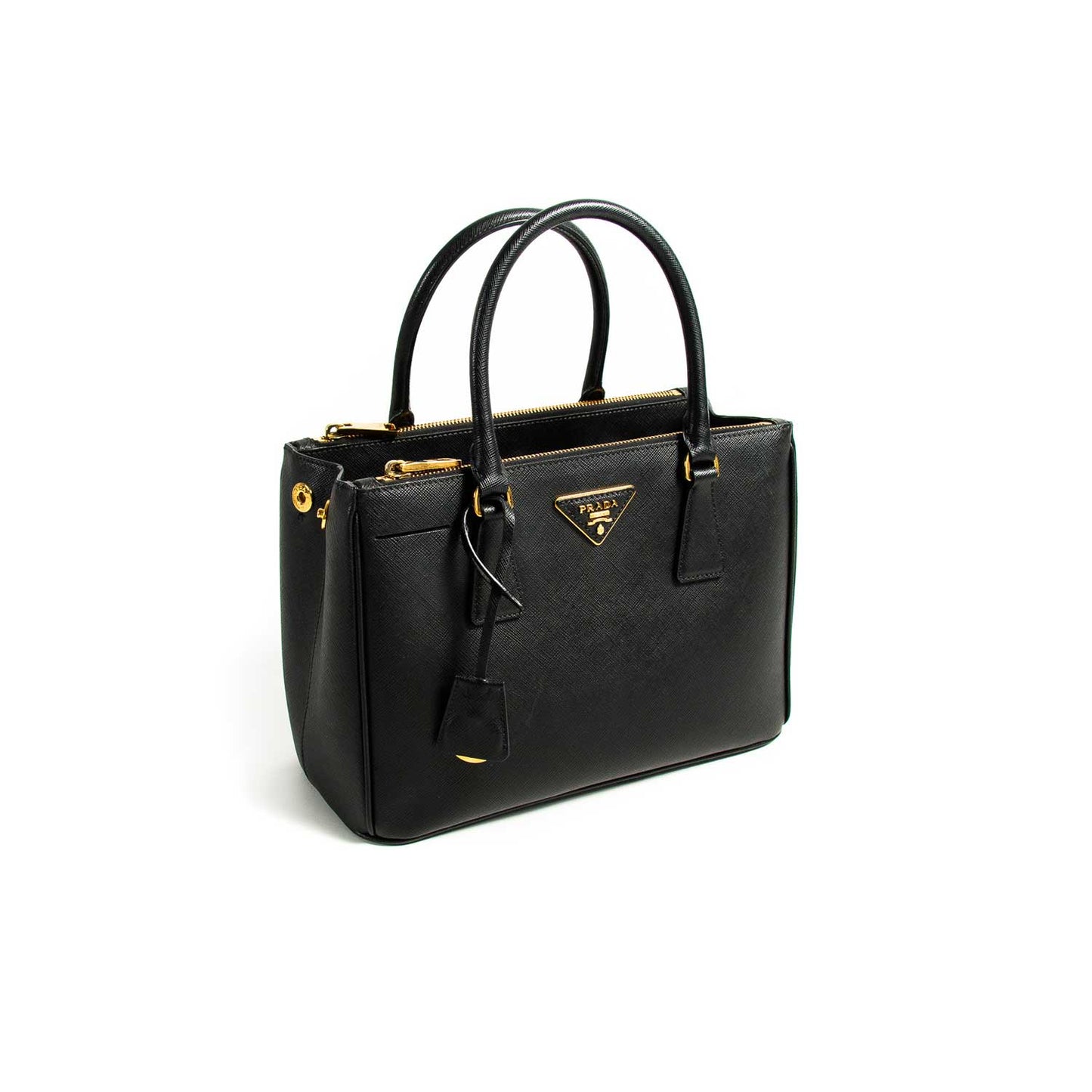Prada Small Galleria Saffiano Double Zip Tote Bag