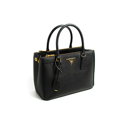 Prada Small Galleria Saffiano Double Zip Tote Bag