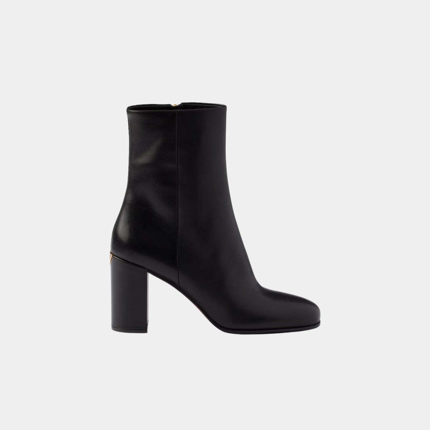 Leather High Heeled Booties