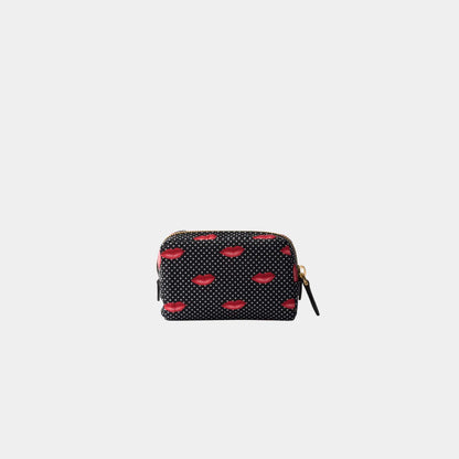 Lipstick Printed Re-Nylon pouch