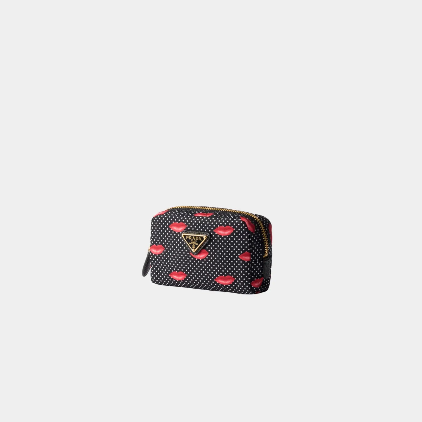 Lipstick Printed Re-Nylon pouch