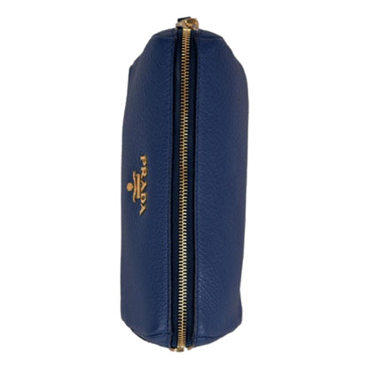 Prada Contenitore Baltico Navy Blue Vitello Daino Vanity Case