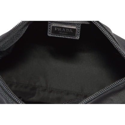 Prada Necessaire Black Tessuto Nylon Small Toiletry Case