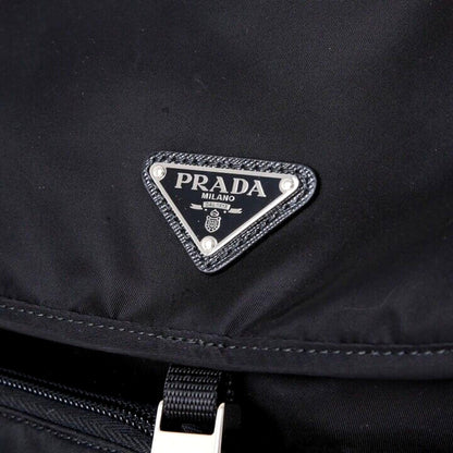 Prada Re-Nylon Black Drawstring Medium Rucksack Backpack