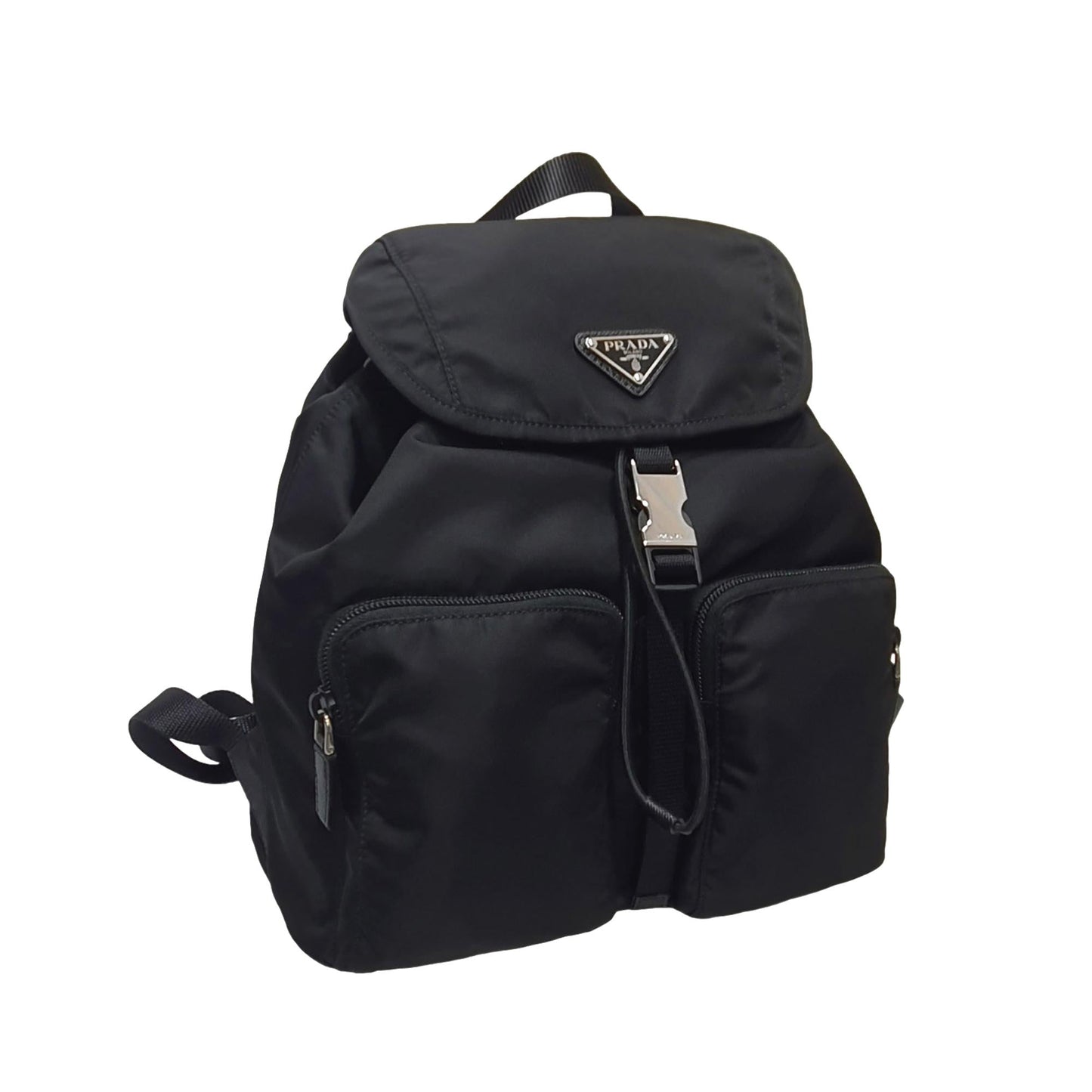 Prada Re-Nylon Black Drawstring Small Rucksack Backpack