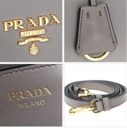 Prada Saffiano Leather Argilla Satchel Handbag