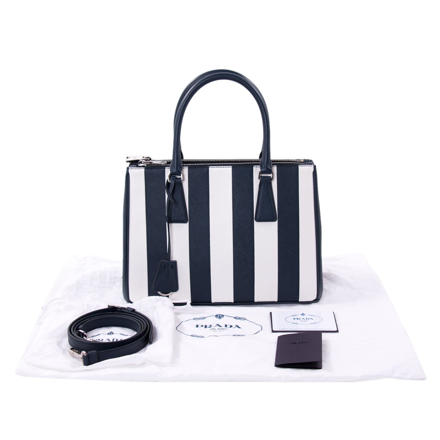 Prada Saffiano Lux Galleria Double Zip Tote