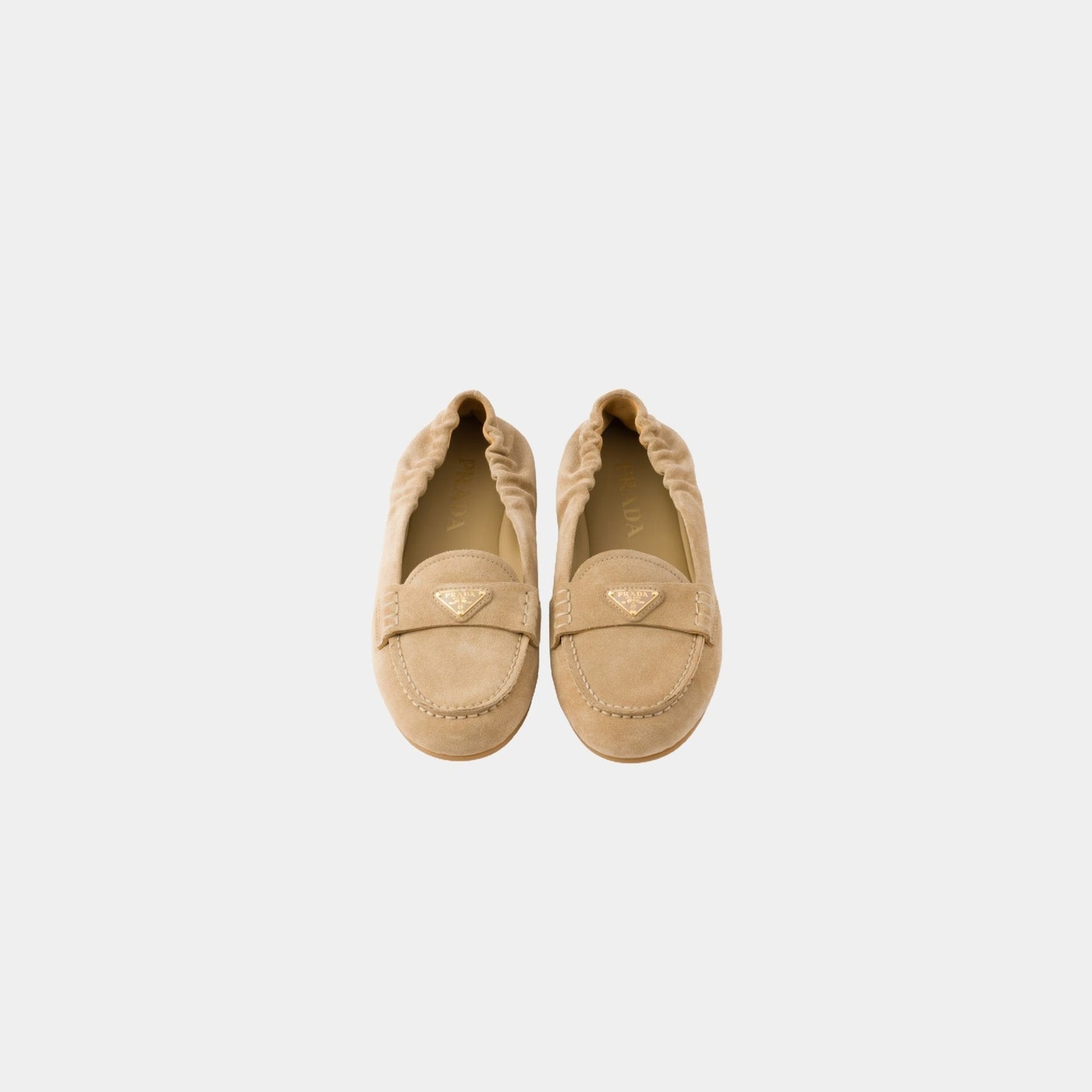 Suede Loafers With Monoblock Rubber Sole