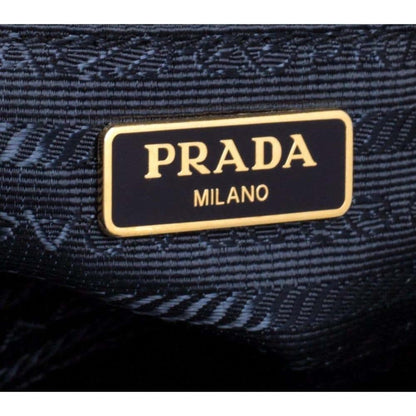 Prada Tessuto Nylon Blue Zip Calf Leather Cross Body Bag