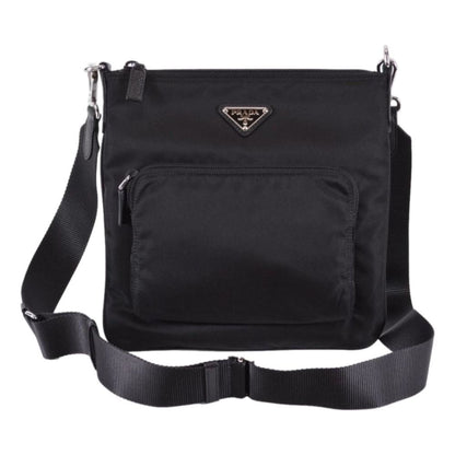 Prada Tessuto Nylon Sport Black Messenger Crossbody Bag