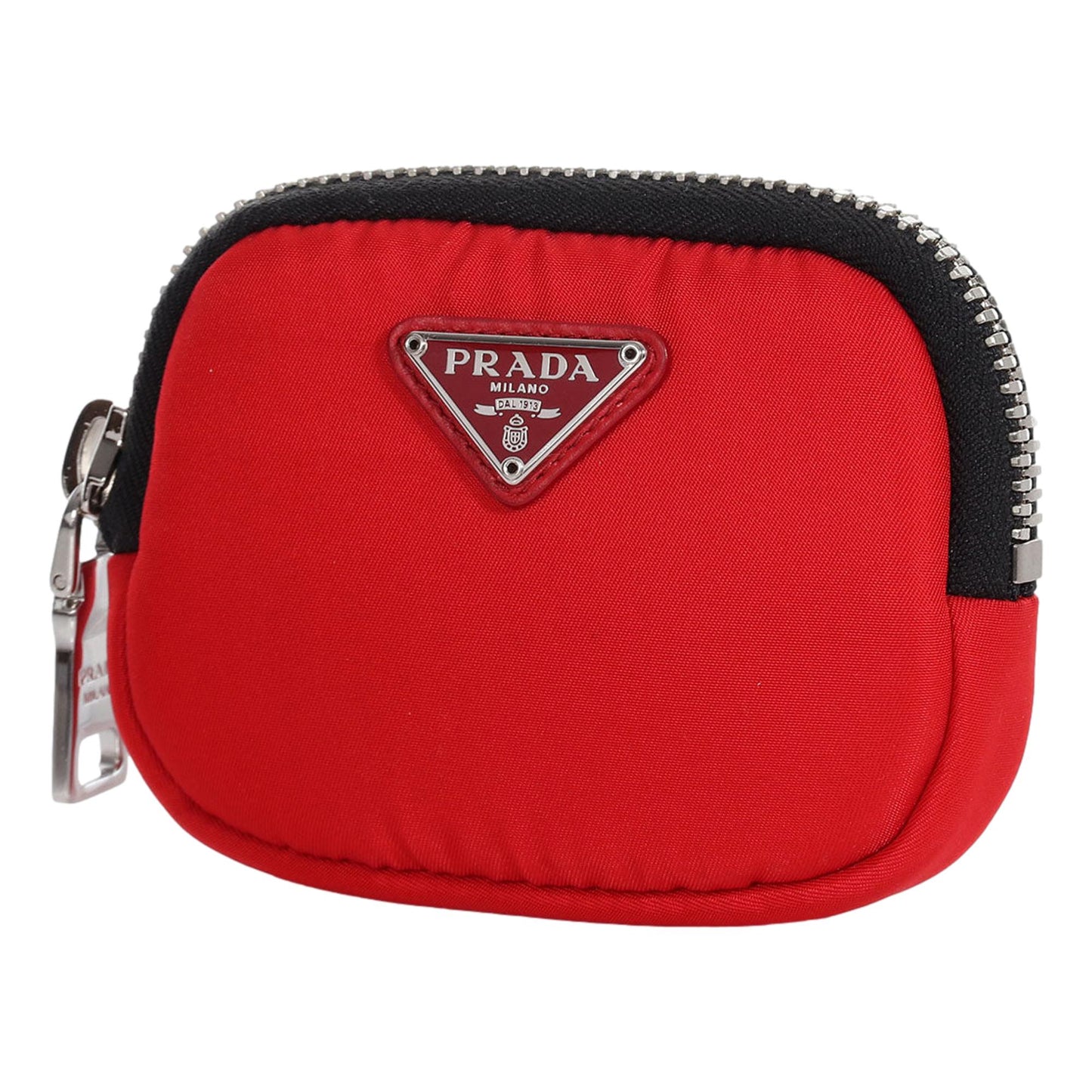 Prada Tessuto Red Nylon Cargo Mini Pouch on Lanyard Neck Bag