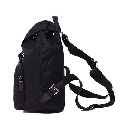 Prada Re-Nylon Black Drawstring Medium Rucksack Backpack