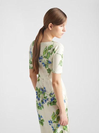 Re-Edition 2003 Violet Print Silk Dress