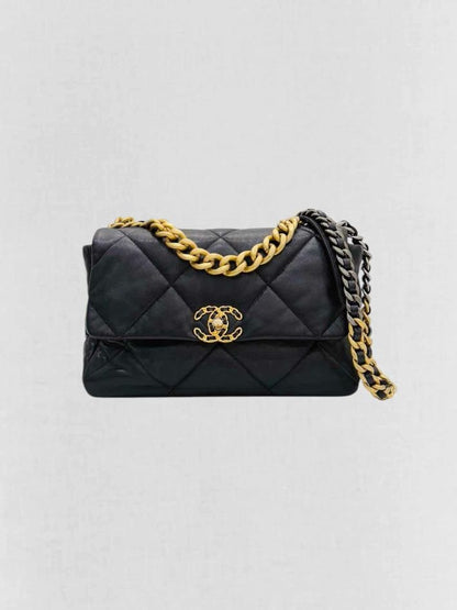CHANEL 19 Black Quilted Shoulder Bag