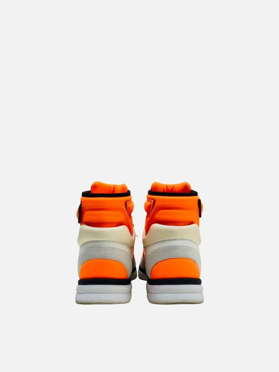 CHANEL 2018 White & Orange Size EU 37 Sneakers