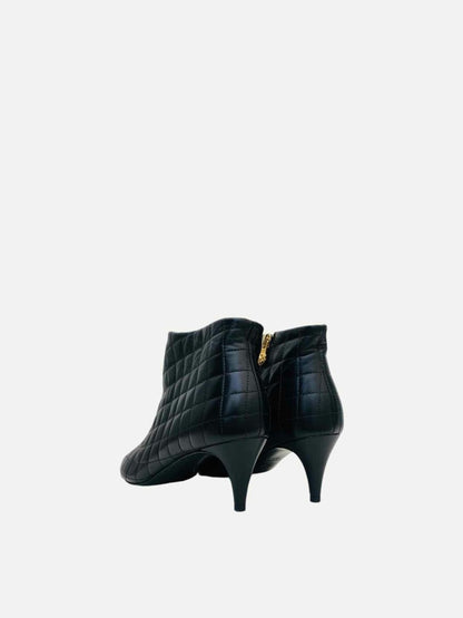 CHANEL Black Quilted Size EU 39C Ankle Boots