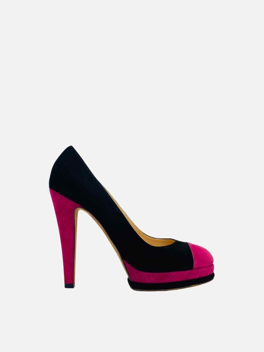CHANEL Black w/ Pink Size EU 41 Pumps
