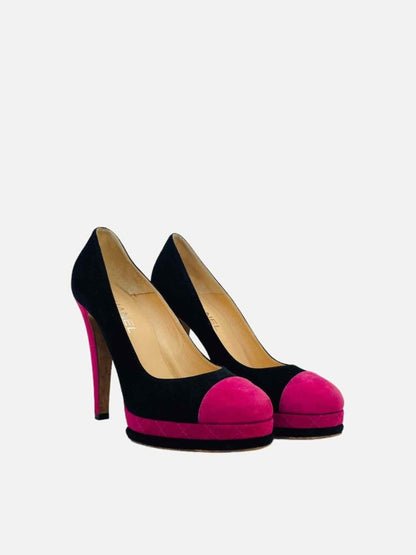 CHANEL Black w/ Pink Size EU 41 Pumps