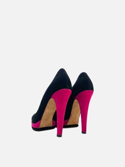 CHANEL Black w/ Pink Size EU 41 Pumps