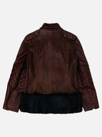 CHANEL Quilted Burgundy Size US 8 Jacket