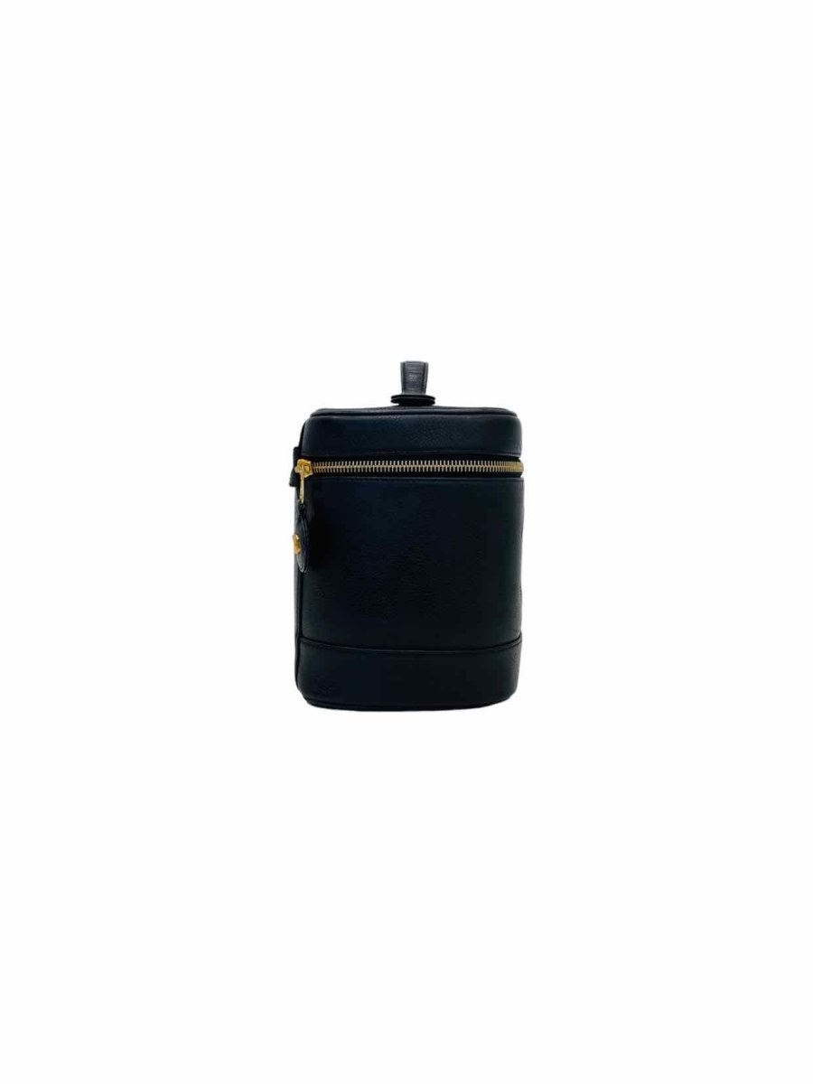 CHANEL CC Logo Black Vanity Case
