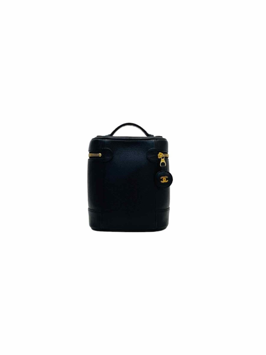 CHANEL CC Logo Black Vanity Case