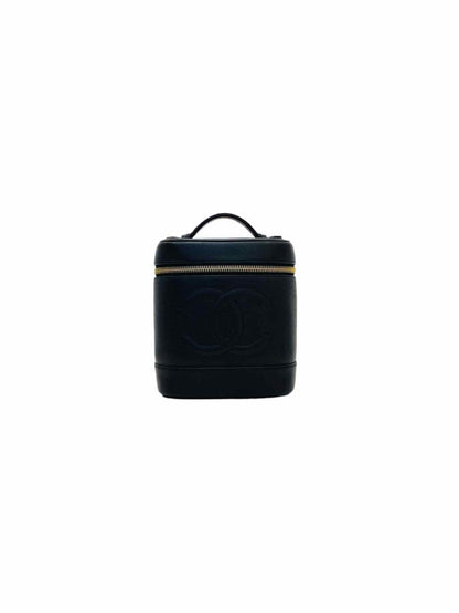 CHANEL CC Logo Black Vanity Case