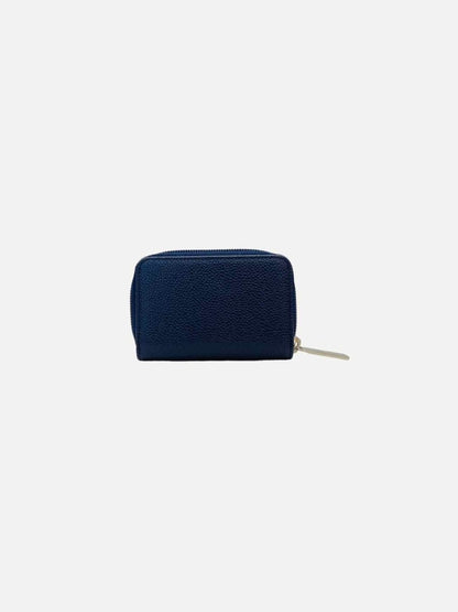 CHANEL CC Timeless Navy Blue Compact Wallet
