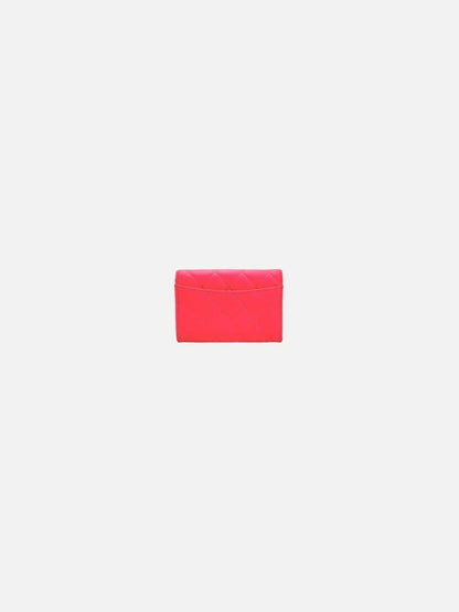 CHANEL Classic Pink Quilted Card Holder