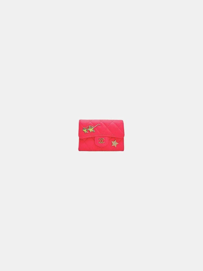 CHANEL Classic Pink Quilted Card Holder