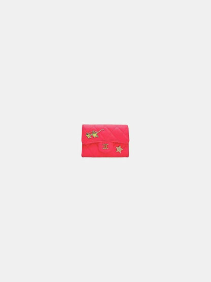 CHANEL Classic Pink Quilted Card Holder