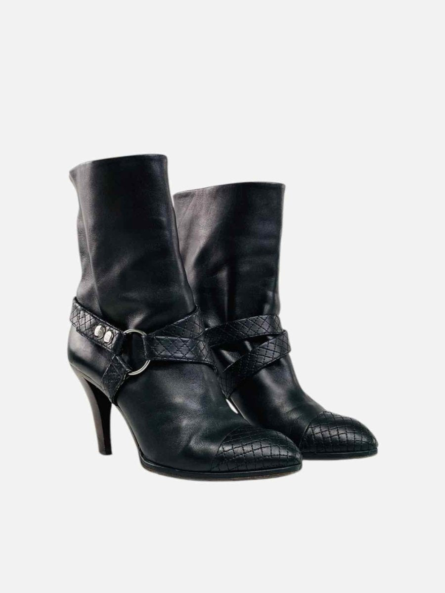 CHANEL Coco Mark Black Size EU 40.5 Ankle Boots