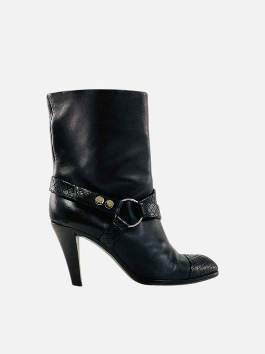 CHANEL Coco Mark Black Size EU 40.5 Ankle Boots