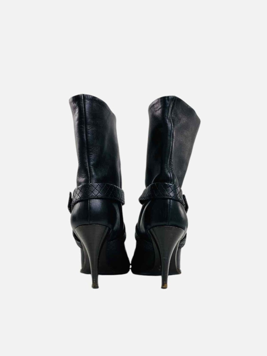 CHANEL Coco Mark Black Size EU 40.5 Ankle Boots