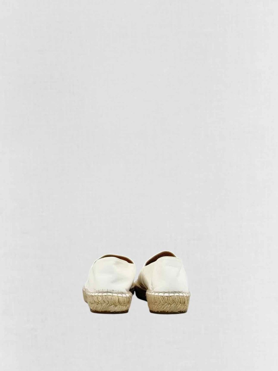 CHANEL Espadrille White w/ Black Size EU 39 Flats