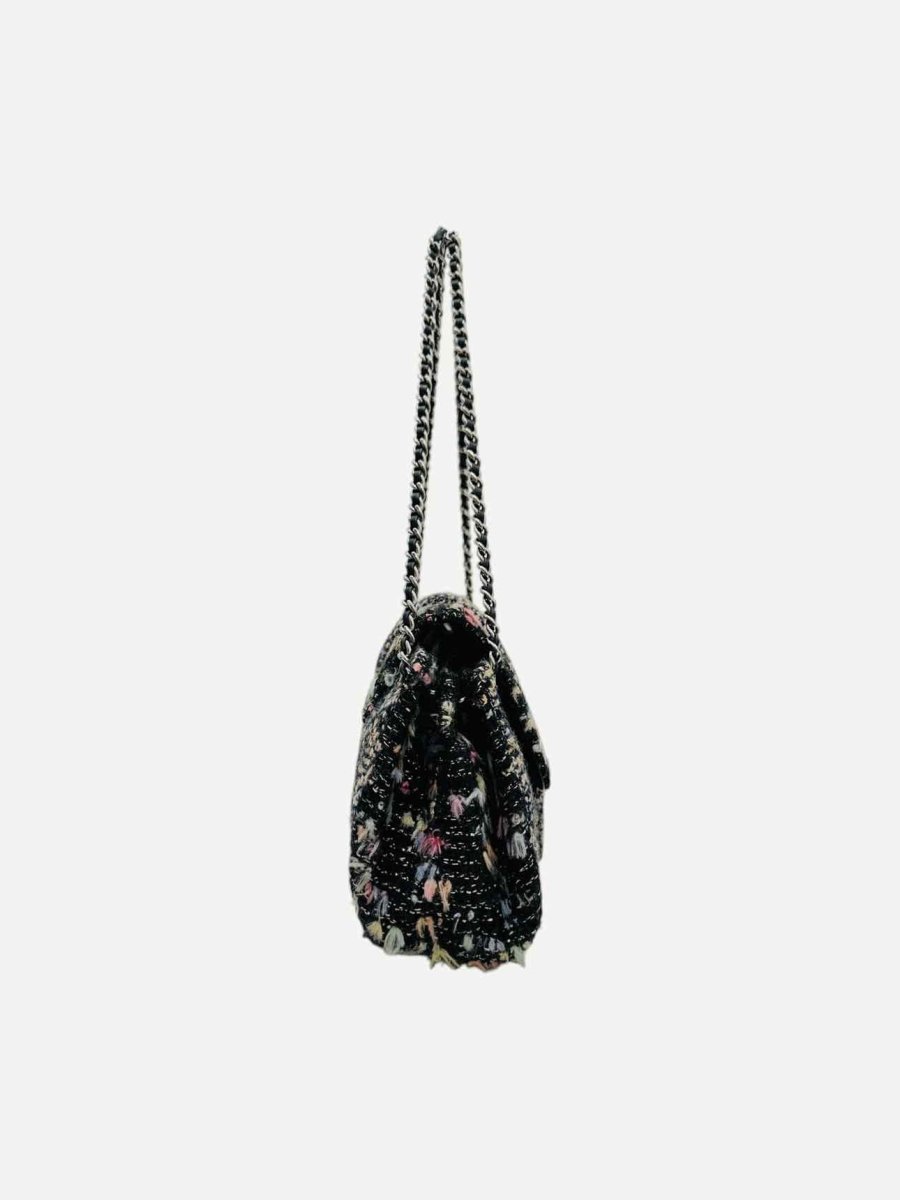 CHANEL Fantasy Tweed Black Multicolor Shoulder Bag