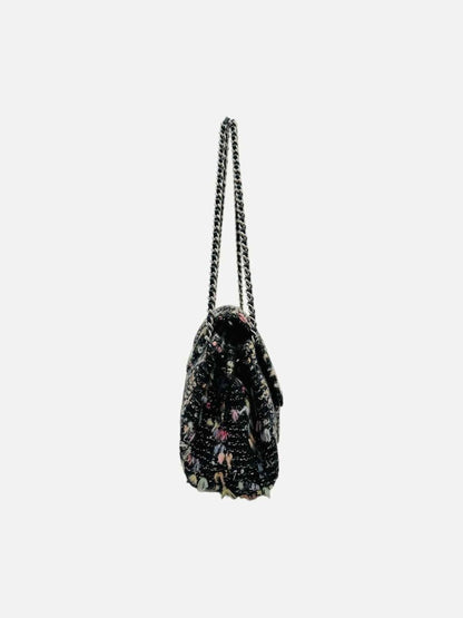 CHANEL Fantasy Tweed Black Multicolor Shoulder Bag
