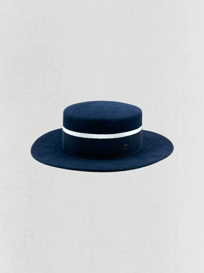 CHANEL Navy Blue CC Hat