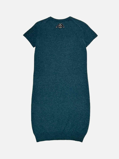 CHANEL Knit Green Size US 2 Knee Length Dress