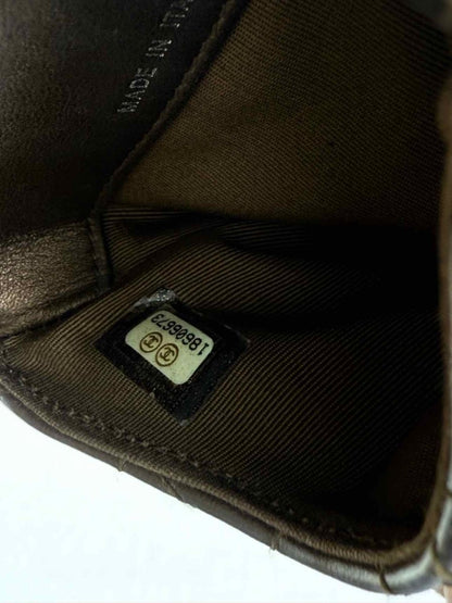 CHANEL Matelasse Bronze Compact Wallet