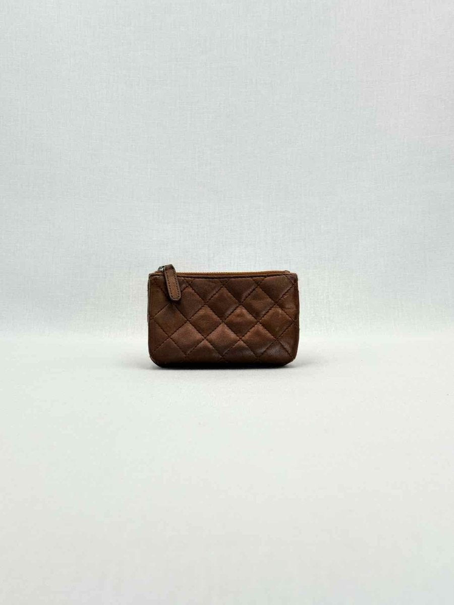 CHANEL Matelasse Bronze Compact Wallet