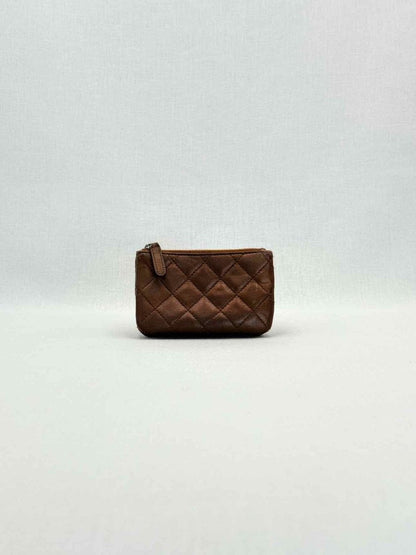 CHANEL Matelasse Bronze Compact Wallet