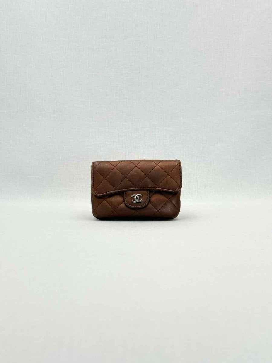 CHANEL Matelasse Bronze Compact Wallet