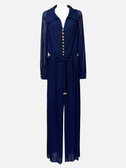 CHANEL Midnight Blue Size Small/Medium Jumpsuit