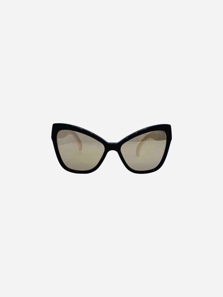 CHANEL Oversized Black Sunglasses