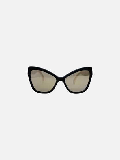 CHANEL Oversized Black Sunglasses