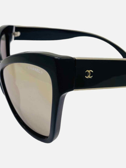 CHANEL Oversized Black Sunglasses