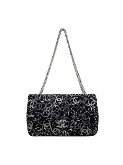 CHANEL Paris-Shanghai Pudong Flap Black Shoulder Bag