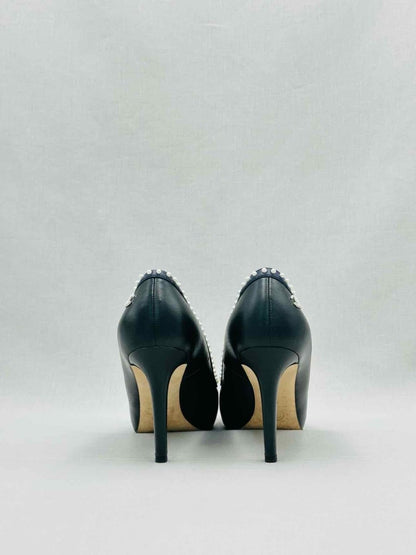 CHANEL Black w/ Blue & Beige Cap Toe Size EU 39 Pumps