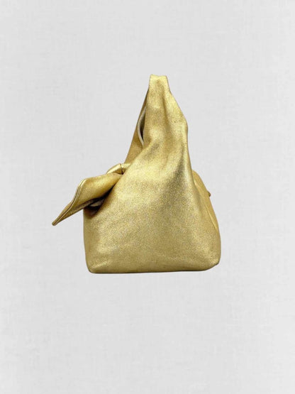 CHANEL Slouchy Metallic Gold Top Handle